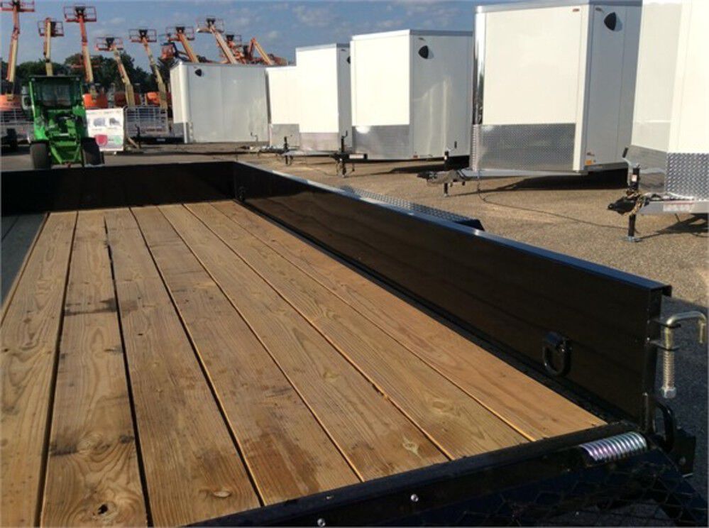 Trailer Mfg Steel Sided Open Utility Trailer 14'x84in Tandem Axle HD Pro Toolbox SS8414A235