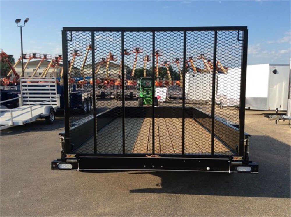 Trailer Mfg Steel Sided Open Utility Trailer 14'x84in Tandem Axle HD Pro Toolbox SS8414A235