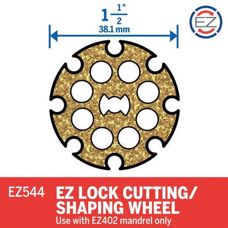 EZ Lock Carbide Steel 1-1/2-in Cutting Wheel Accessory EZ544