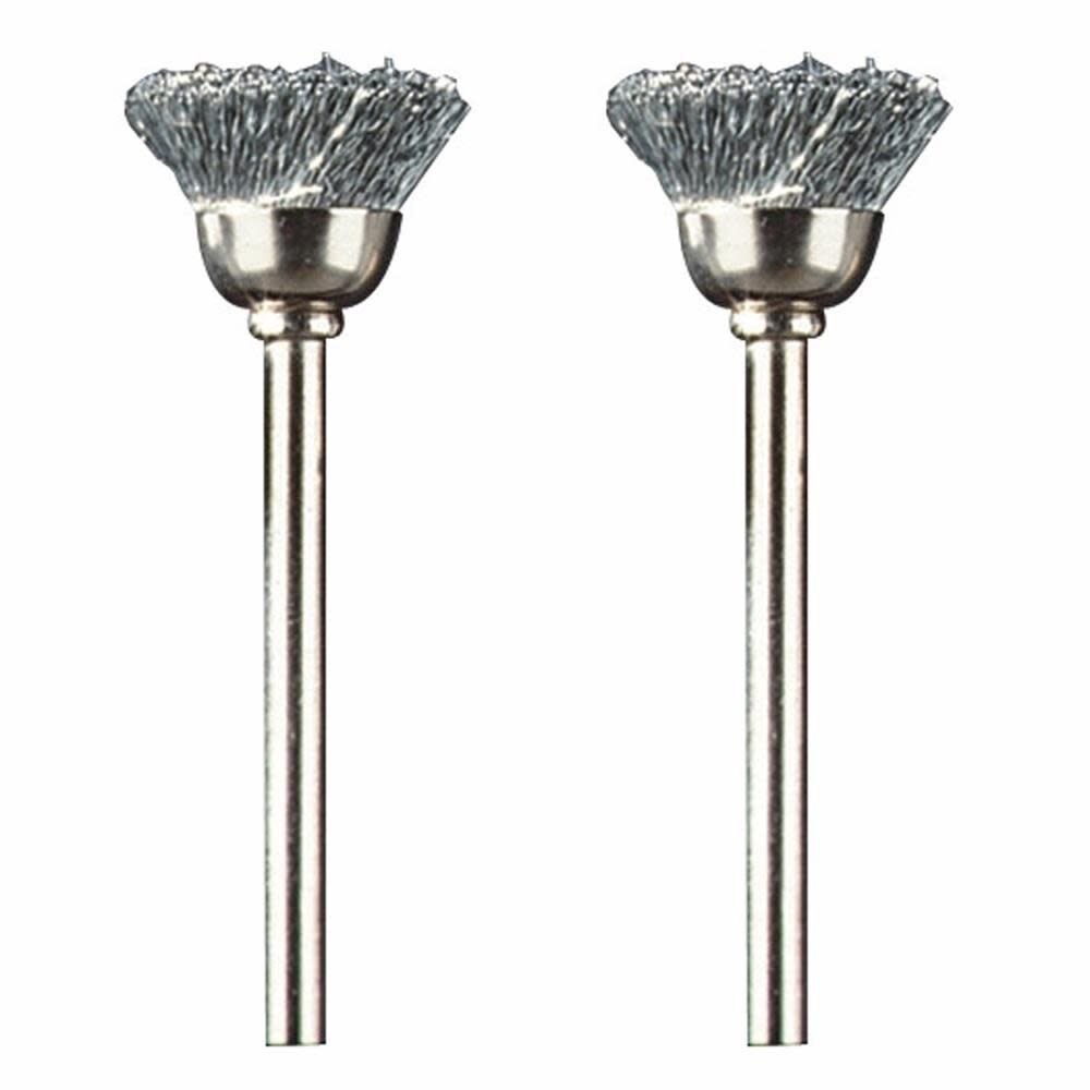 2-Piece Steel 1/2-in Cleaning/Polishing Brush Bit Accessory 442-02