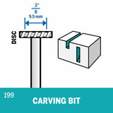 3/8 In. (9.5 mm) Carving Bit 199