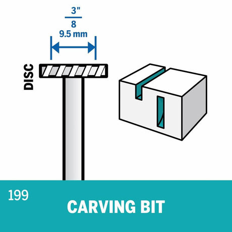 3/8 In. (9.5 mm) Carving Bit 199