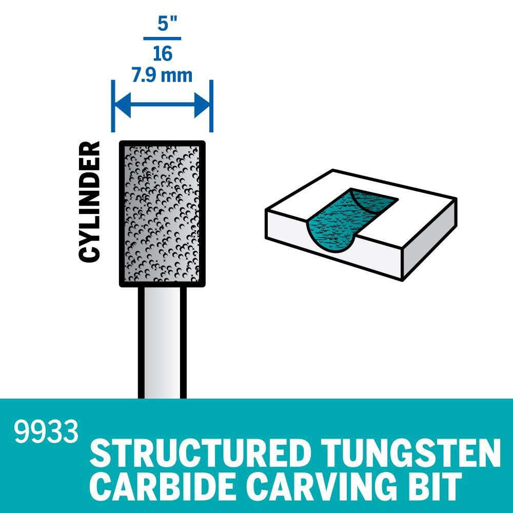 5/16 In. Structured Tungsten Carbide Carving Bit 9933