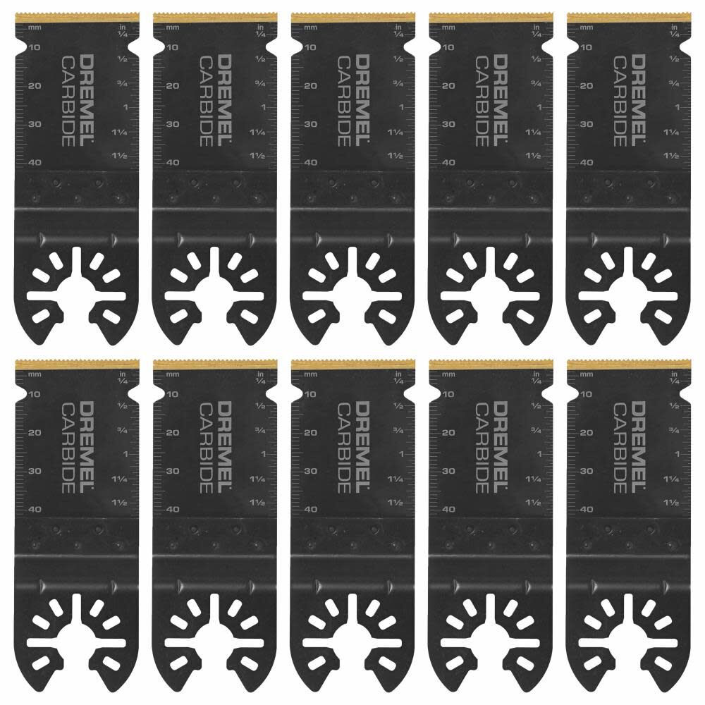 Universal Dual Interface 1 1/4in Carbide Flush Cutting Oscillating Blade 10pc MM485XU