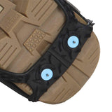 All Purpose Over the Shoe Slip Resistant Footwear Traction Aid with Grip Carbide Spikes Bi-Directional Tread Medium V3550270-M