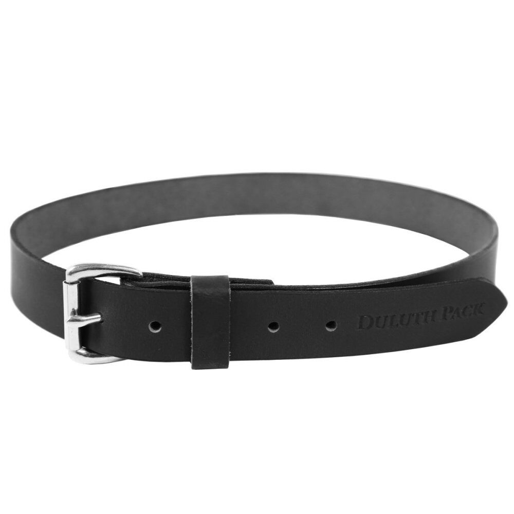 Pack 1.25 In. W x 32 In. Waist Size Black Leather Belt DP-201-BLK-32