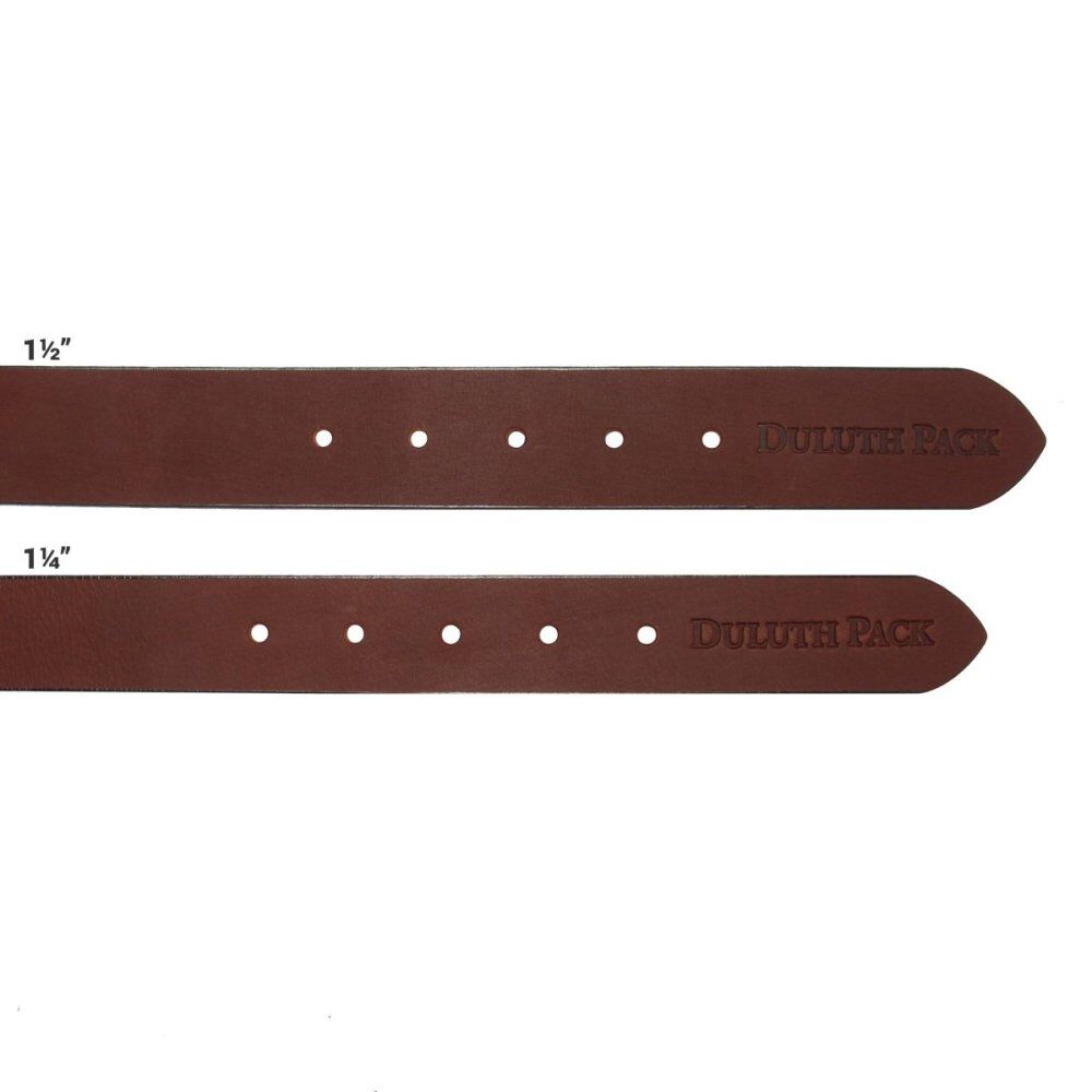 Pack 1.25 In. W x 32 In. Waist Size Brown Leather Belt DP-201-BRN-32