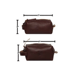 2 Liter Capacity Medium Leather Travel Kit Bag L-431