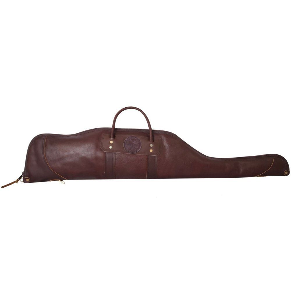 43 In. L Brown Pebbled Leather Rifle Case With Scope LP-520-43-BRN