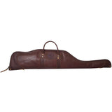 43 In. L Brown Pebbled Leather Rifle Case With Scope LP-520-43-BRN