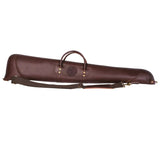 Pack 43 In. L Brown Smooth Leather Shotgun Case Without Scope L-510-SH-43-BRN