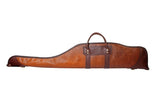 43 In. L Brown Trim Bison Leather Rifle Case LB-520-43-BRN