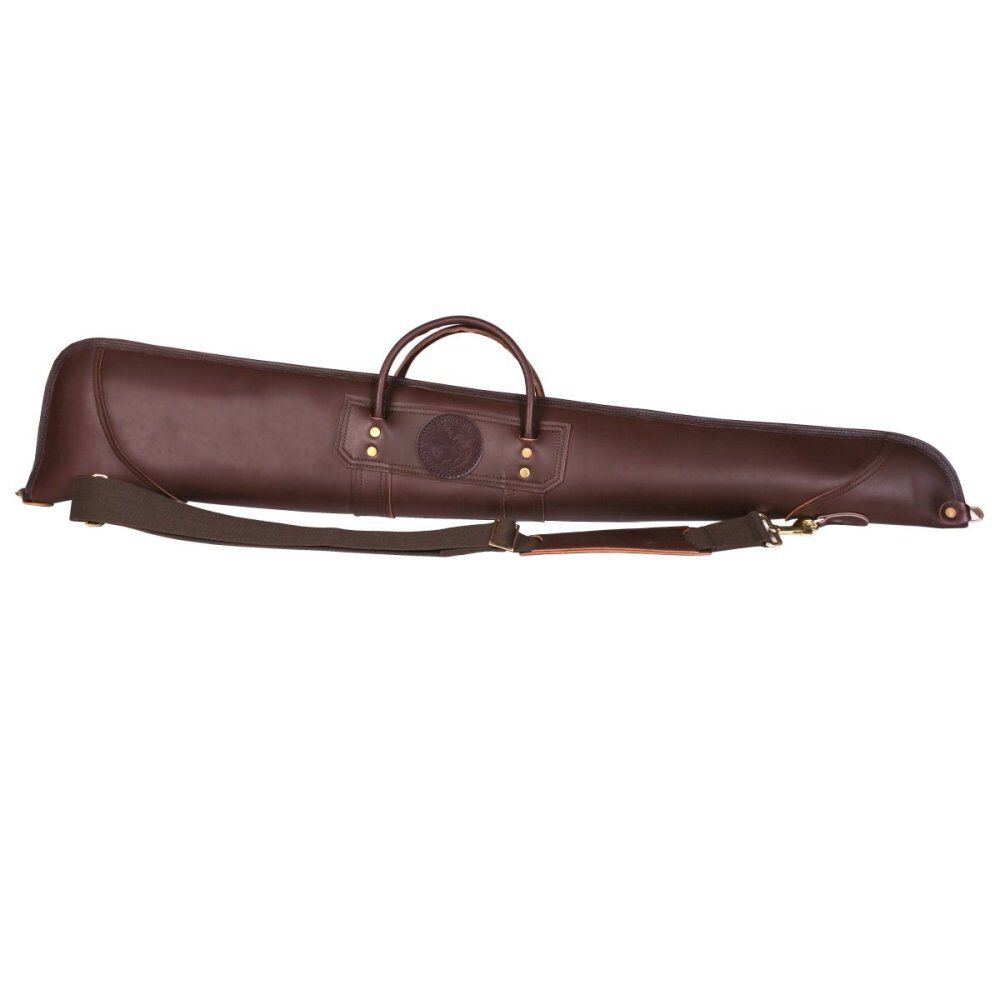 46 In. L Brown Smooth Leather Shotgun Case Without Scope L-510-SH-46-BRN