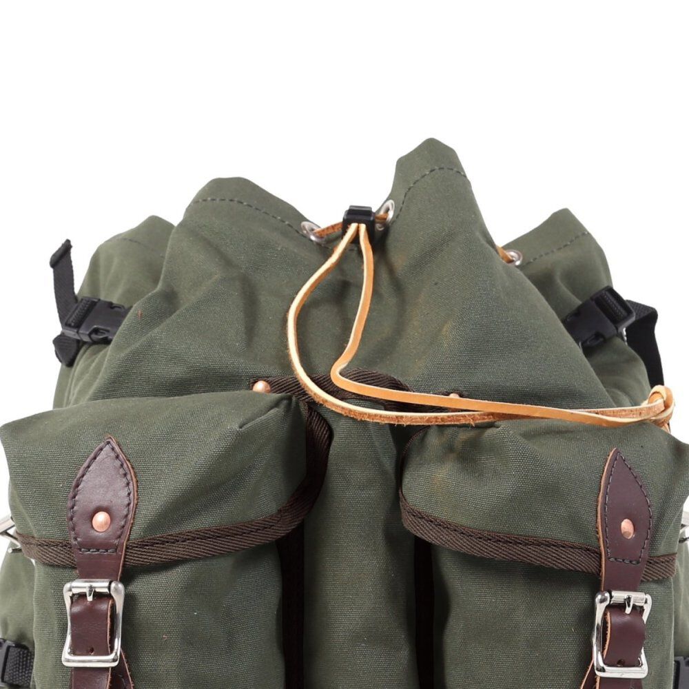 57 Liter Capacity Olive Drab Canvas Bushcrafter Backpack S-150-OD