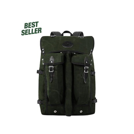 57 Liter Capacity Wax Olive Drab Canvas Bushcrafter Backpack S-150-WAX-OD