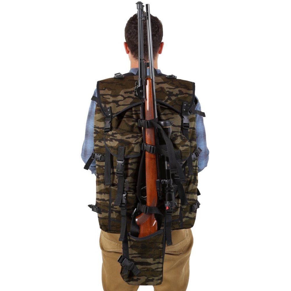 59 Liter Capacity Mossy Oak Quiet Mountain Rifle Pack QB-324-CAMO-BTL