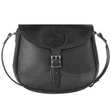 6 Liter Capacity Black Large Classic Leather Purse L-122-BLK