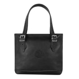 9 Liter Capacity Black Pebbled Leather Lakewalk Tote LP-127-BLK