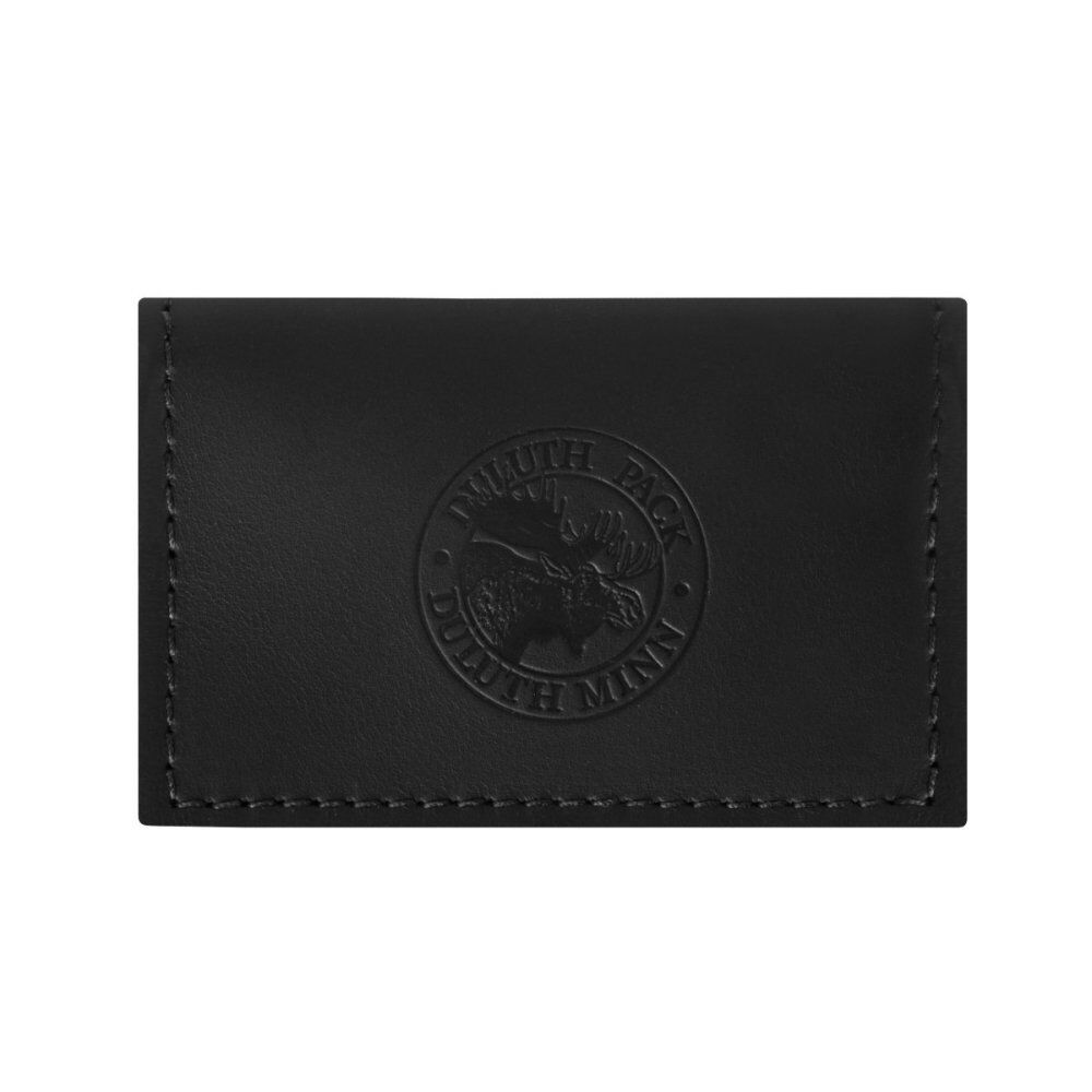 Black Smooth Leather Business Card Holder L-105-BLK