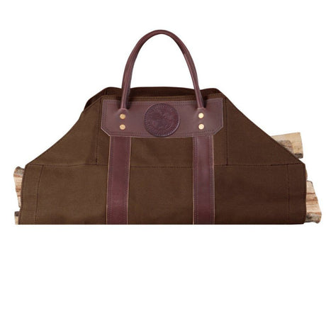 Brown Canvas Log Carrier M-101-BRN