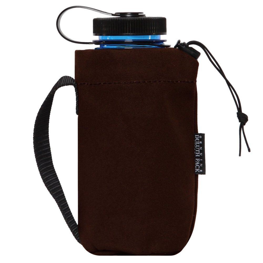 Brown Canvas Water Bottle Pouch E-113-BRN