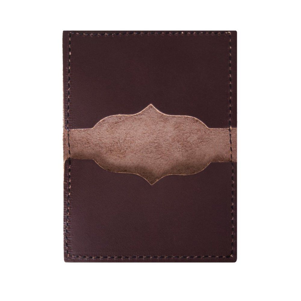 Brown Smooth Leather Business Card Holder L-105-BRN