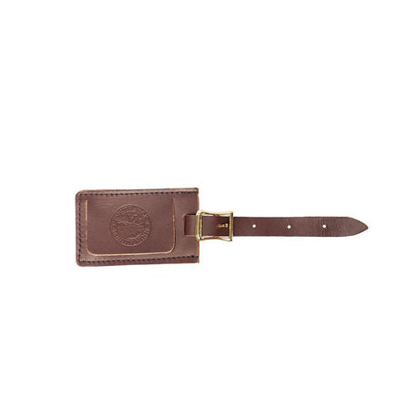 Smooth Leather Luggage Tag With Logo M-170