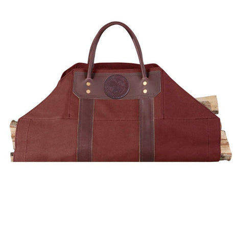 Burgundy Canvas Log Carrier M-101-BRG