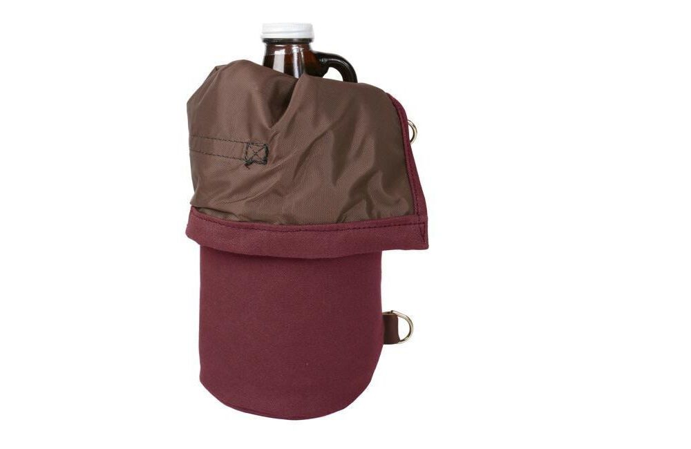 Burgundy Canvas One Size Growler Pack B-195-BRG