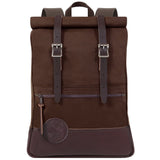 Deluxe Roll-Top Scout Backpack - Brown B-1408-BRN