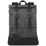 Deluxe Roll-Top Scout Backpack - Waxed Grey B-1408-WAX-GRY