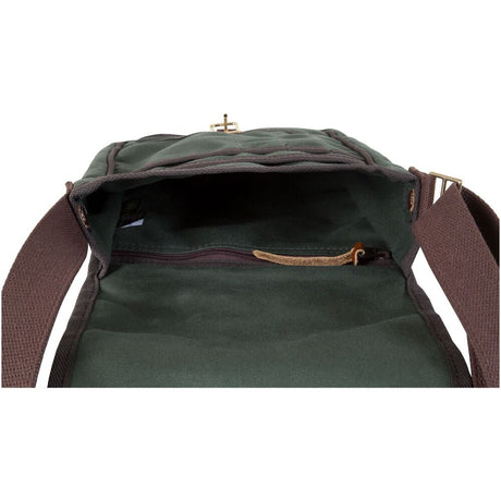 Haversack with Leather Trim - Brown B-136-BRN