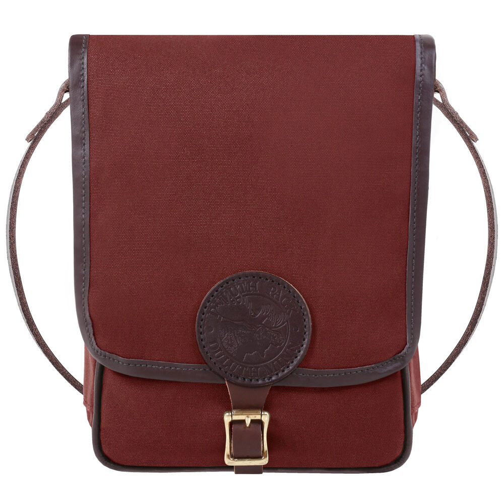 Haversack with Leather Trim - Burgundy B-136-BRG