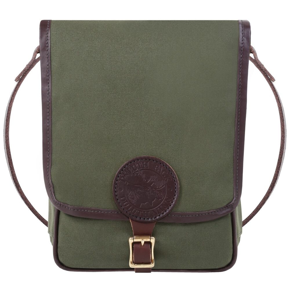 Haversack with Leather Trim - Olive Drab B-136-OD