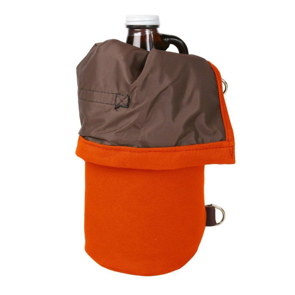 Orange Canvas One Size Growler Pack B-195-ORG