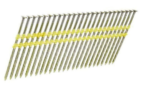 1015228 2-3/4 X .120 Bright 20 Full Round Head Strip Plastic Nail - 2500 Nails SL445