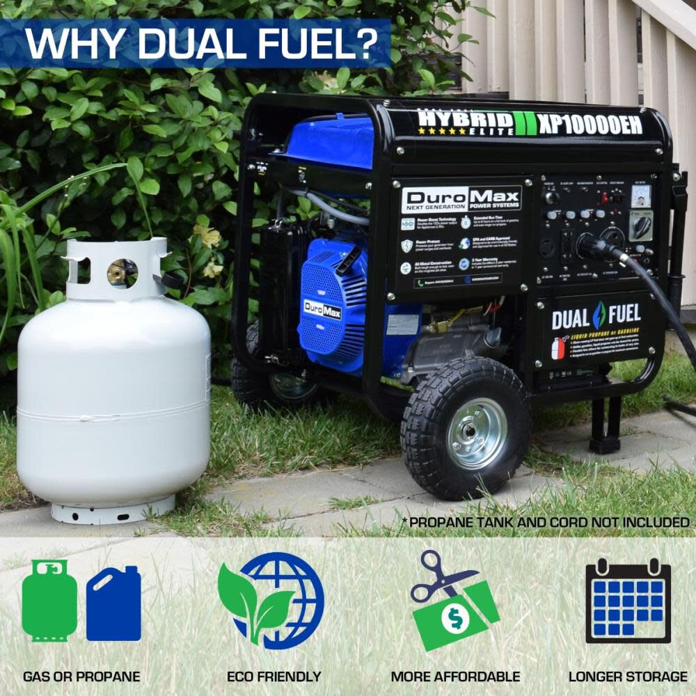 10000-Watt Dual Fuel Hybrid Portable Generator XP10000EH