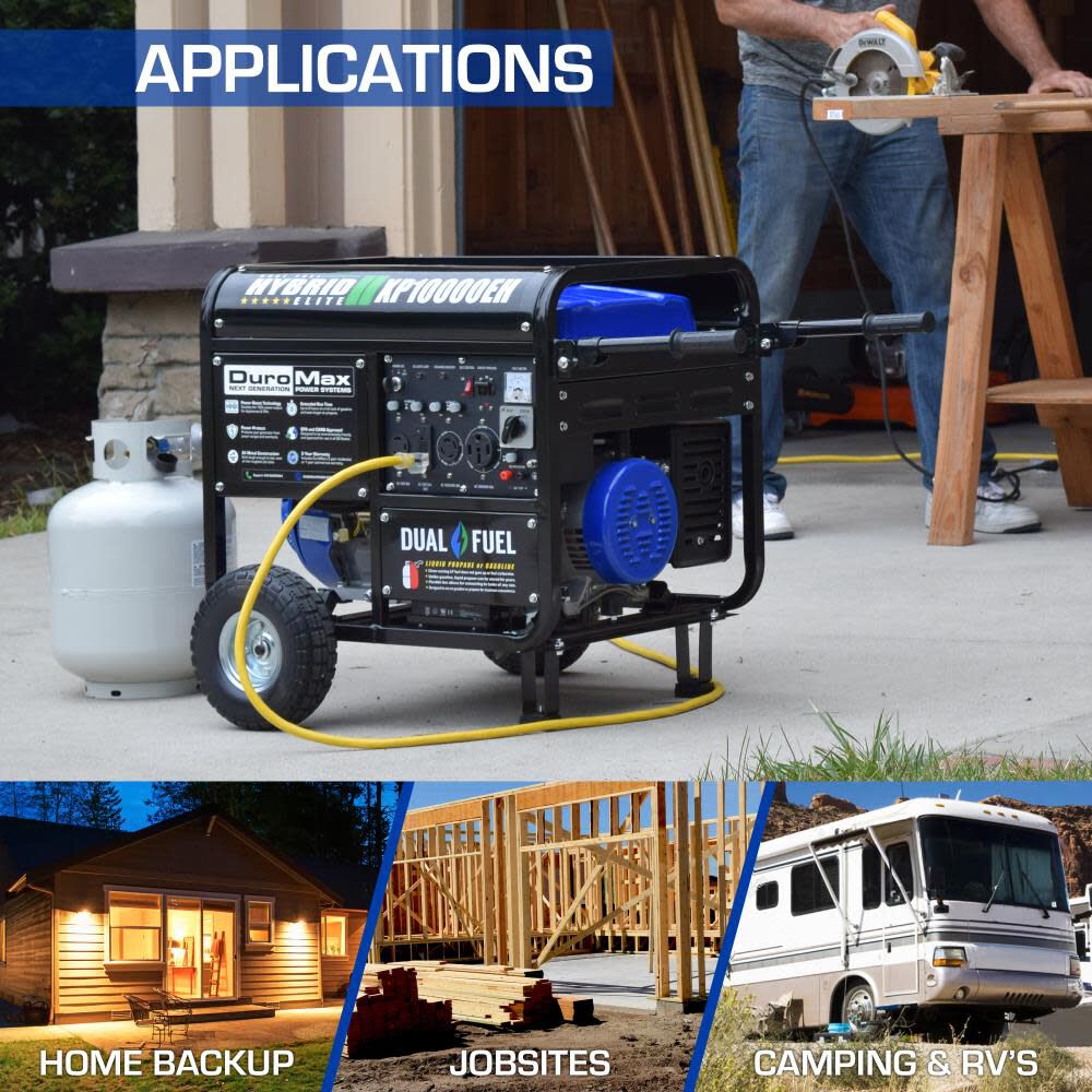 10000-Watt Dual Fuel Hybrid Portable Generator XP10000EH