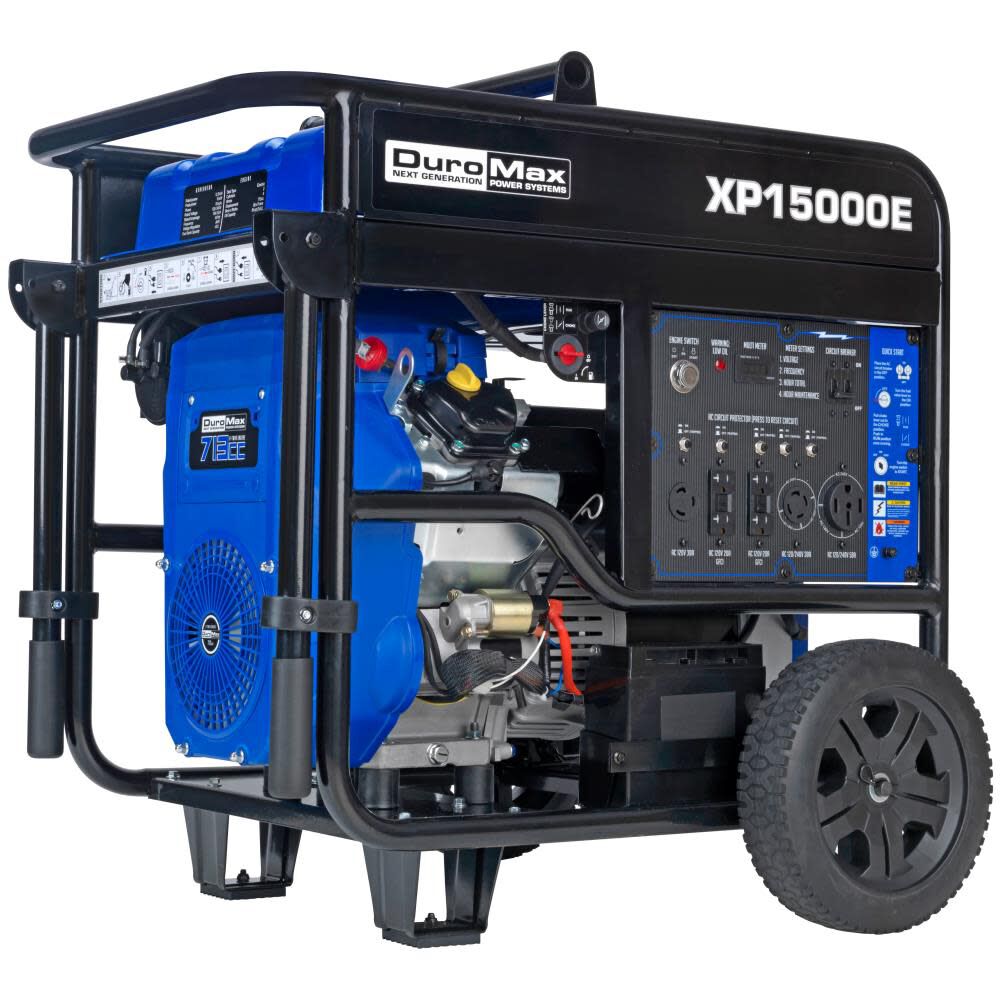 15000 Watt V-Twin Gas Powered Electric Start Portable Generator XP15000E