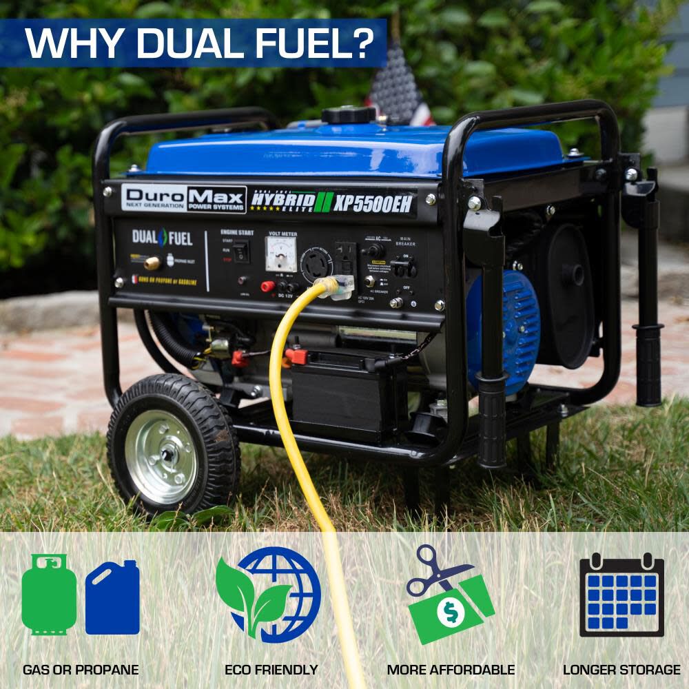 5500-Watt Dual Fuel Hybrid Portable Generator XP5500EH