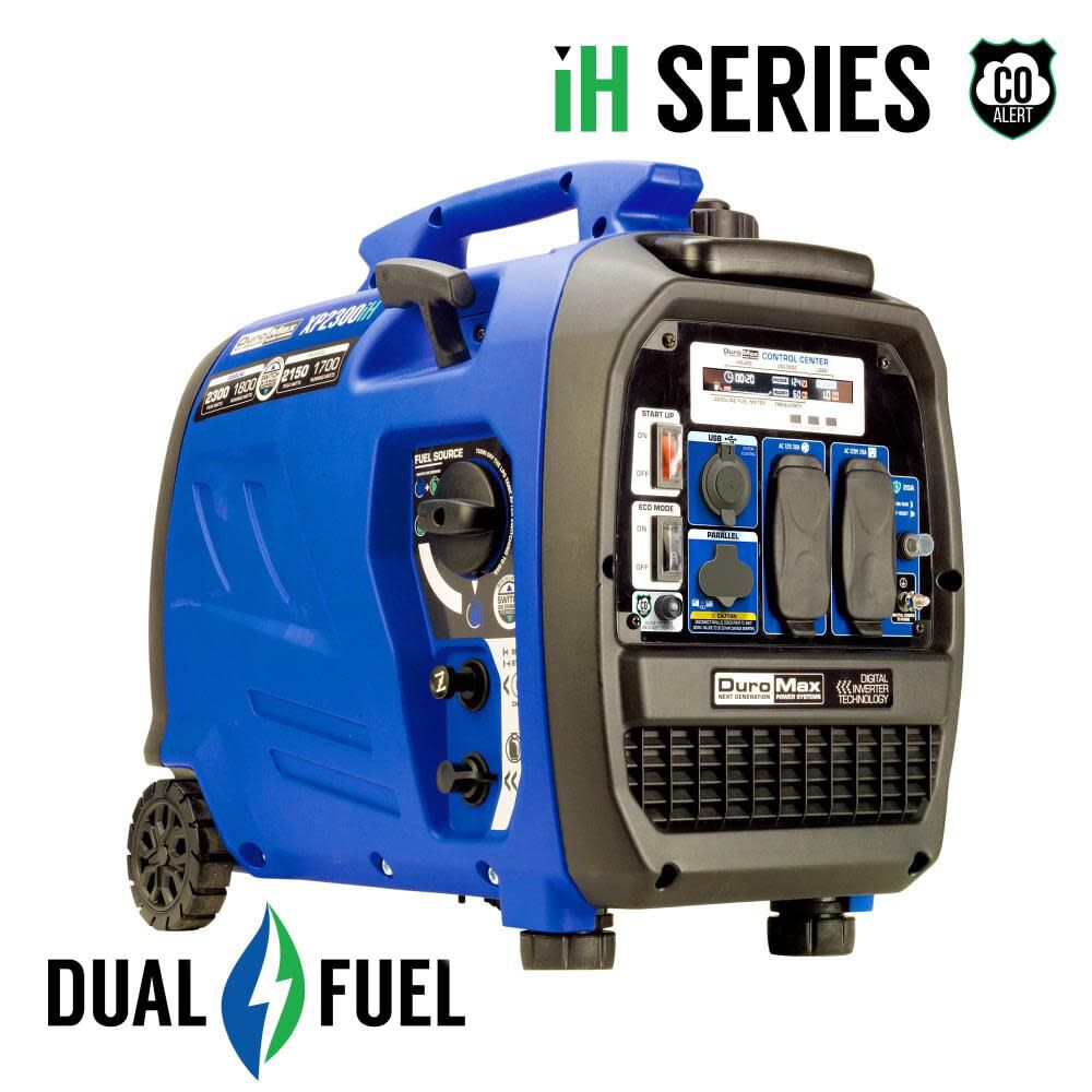 Generator Dual Fuel Digital Inverter Hybrid Portable 2300 Watt XP2300iH