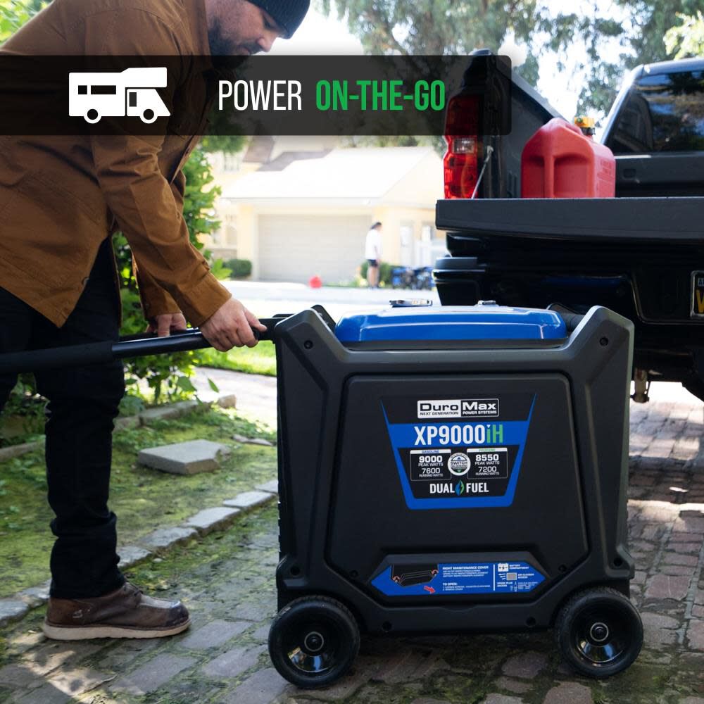 Generator Dual Fuel Digital Inverter Hybrid Portable 9000 Watt XP9000iH