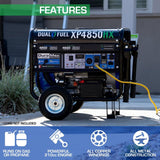 Generator Dual Fuel Gas Propane Portable with CO Alert 4850 Watt XP4850HX