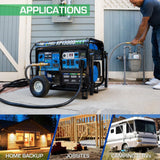 Generator with CO Alert 13000Watt 500cc Tri Fuel Gas Propane Natural Gas Portable XP13000HXT