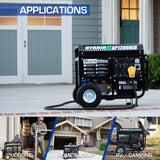 XP12000EH Dual Fuel Portable Generator - 12000 Watt Gas or Propane Powered-Electric Start- Home Back Up and RV Ready 50 State Approved XP12000EH