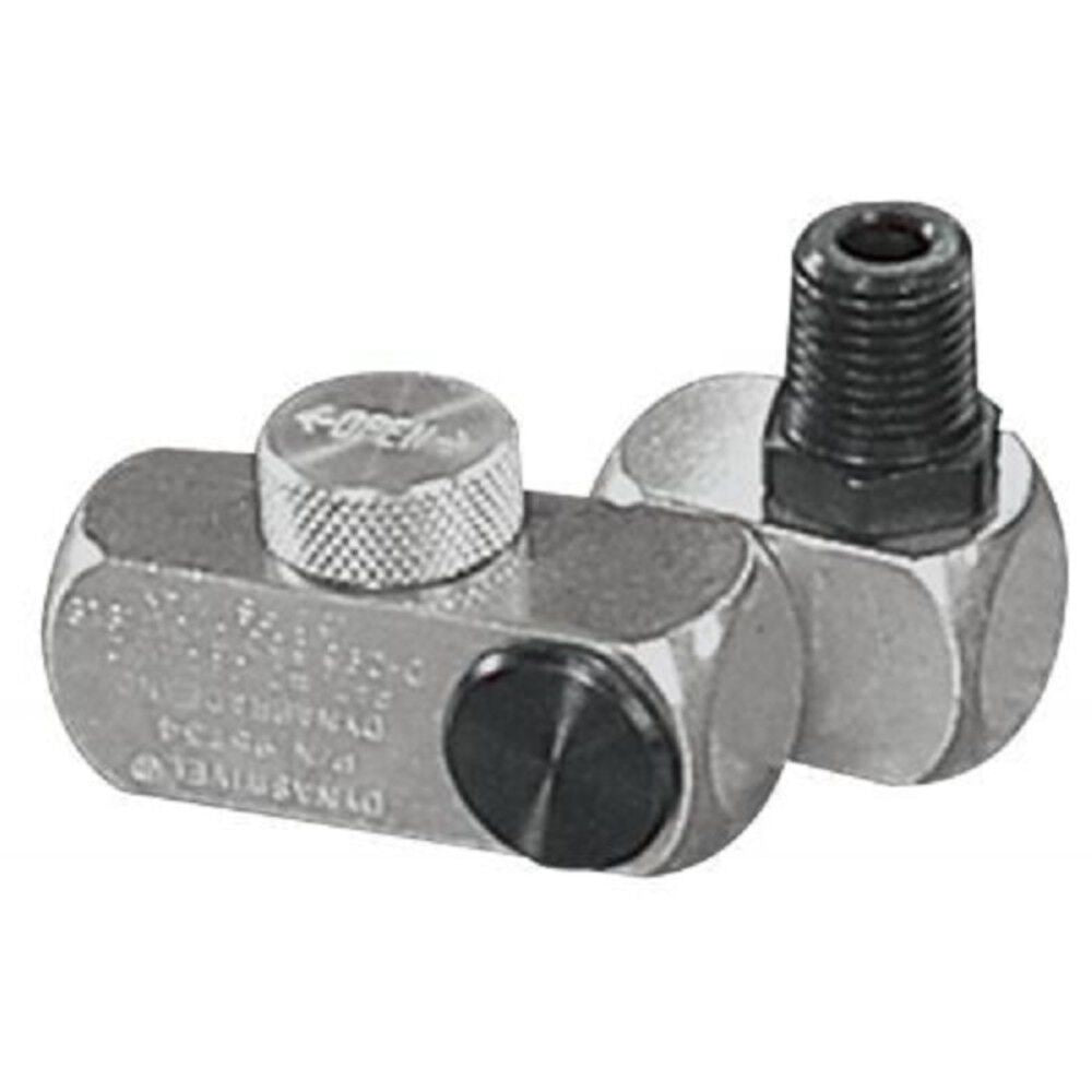 1/4in NPT Flow Control Swivel Aluminum Airline Connector 95734