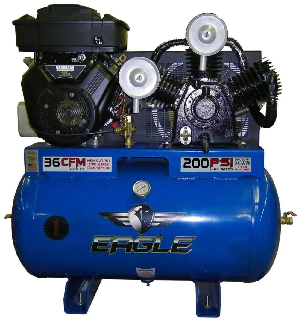 55 Gallon Stationary Gas Air Compressor 18G55TRKE