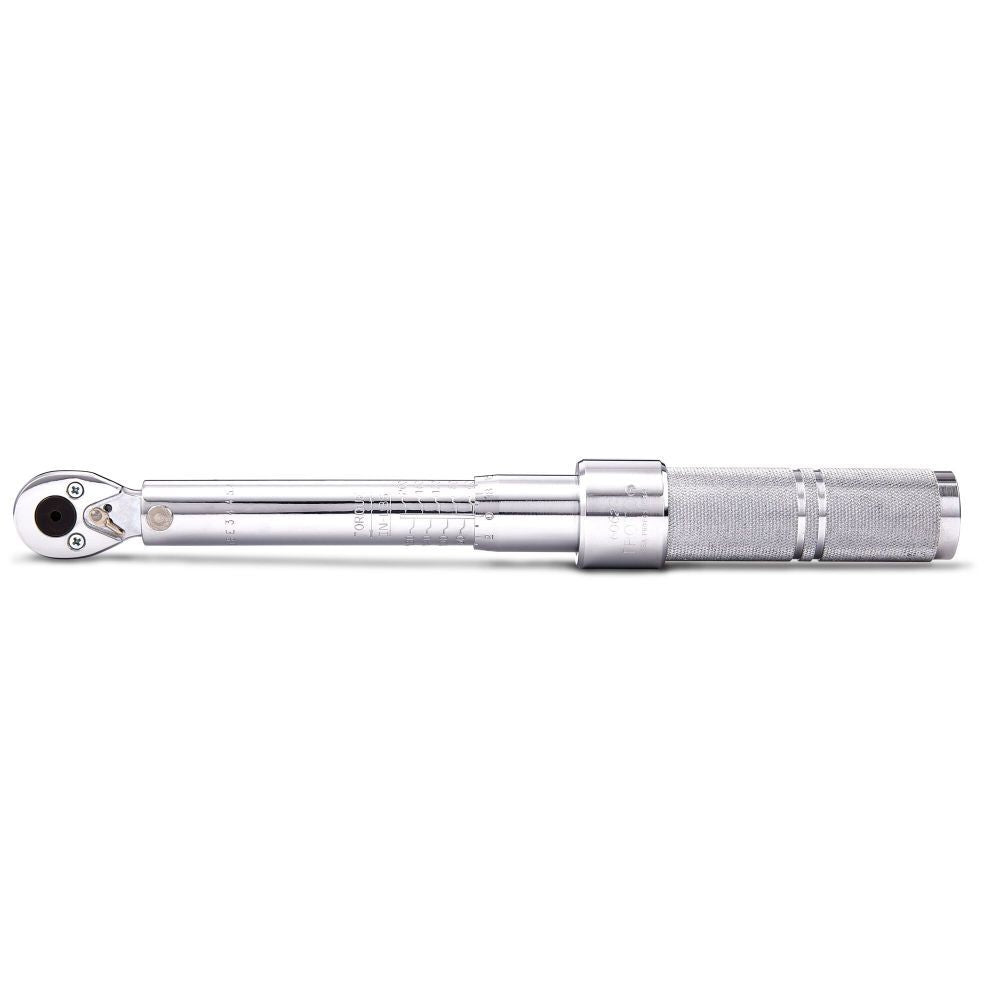 1/4 in Drive Ratcheting Head Micrometer Torque Wrench 40-200 in-lbs J6062CXCERT