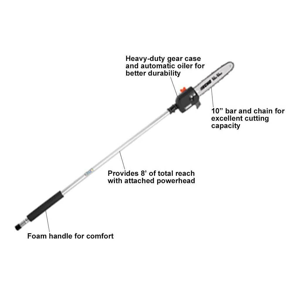 57inch PAS Pole Saw Power Pruner Attachment with Bar Chainsaw & Chain 99944200532