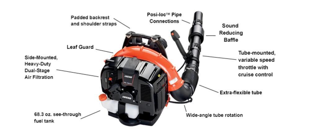 63.3 Gas Backpack Blower with Tube Throttle PB-760LNT